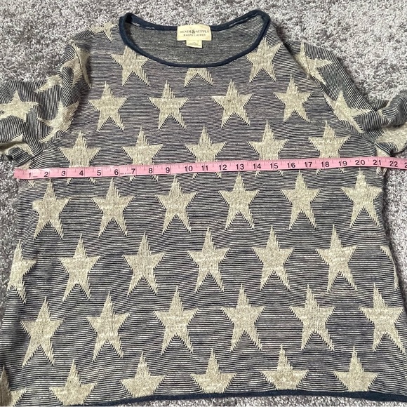 Denim & Supply Ralph Lauren Star Print Coastal Beach Knit Sweater Large - Picture 4 of 5